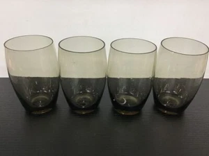 VINTAGE Smoked Brown Drinking Glasses Tumblers - Lot of 4 - Bild 1 von 4