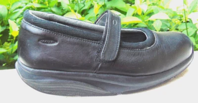 MBT WOMENS BLACK LEATHER 700385 SWISS MARY JANE WALK,TONIING,SHAPE UP SHOE~5-5.5 - Image 1 of 4