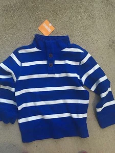 NEW! Gymboree Orbit Blue Striped Pullover Sweater Top NWT, Size 4 - Picture 1 of 1