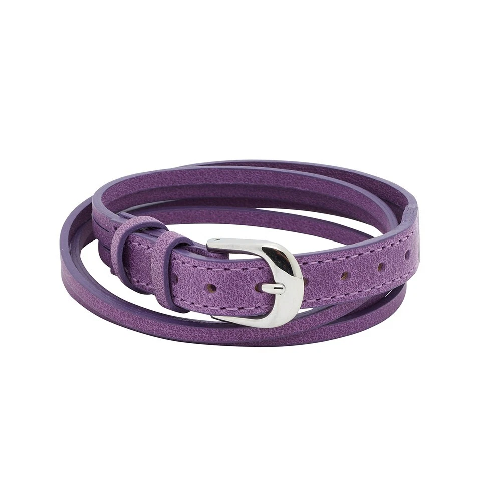 Energetix Lederarmband / Wickelarmband 3008 lila  für Move - Slider Elemente S-L - Bild 1 von 1