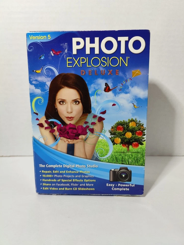 Photo Explosion Deluxe V2 Windows XP Digital Photo Editing PC Software NEW - Image 1 of 4
