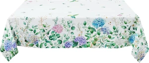 Rectangle Tablecloth Cover Spring Summer Floral Rectangular 60X84 Inch Hydrangea - Picture 1 of 1