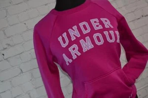 44250-a Under Armour Sweatshirt Athletic Workout Pink Size Small Adult Womens - Picture 1 of 7