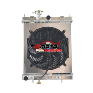 Aluminum Radiator+Shroud+Fan for NISSAN MICRA MK2 (K11) 16V Petrol 1992-2002 AT - Imagen 1 de 5