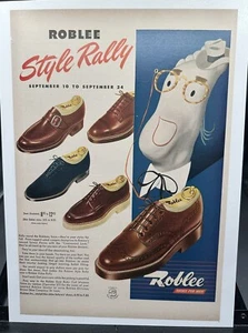 1948 publicidad vintage - zapatos Roblee para hombre - Imagen 1 de 1