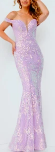 Jovani JVN04515 Lilac Dress Size 12 NWT - Picture 1 of 3