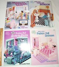 Patio Picnic Plastic Canvas PATTERN RARE Fashion Doll Furniture Barbie Bedroom