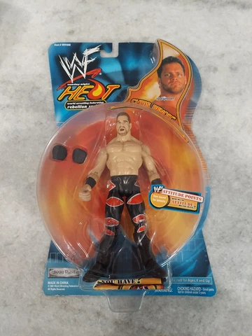 Chris Benoit Heat Rebellion series 2 action figure MOC Jakks 2001 WWE GREAT COND Cover