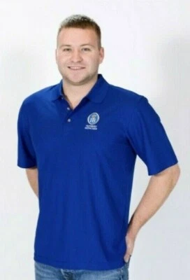 NEW Authentic Hofbrauhaus Hofbrau Munchen HB Blue Pebble Beach Polo Shirt - Image 1 of 4
