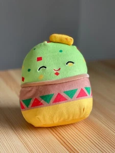 Squishmallows Food Gideon Green Guacamole With Tortilla Chip Soft Plush 5" - Picture 1 of 9