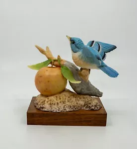 VINTAGE 1978 BABY ÖSTLICHER BLAUER VOGEL SIGNIERT M. E. MOUSSALLI - Bild 1 von 5