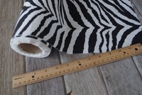 2 YARDS Black White Zebra Print COTTON FABRIC Material Heavy WGHT WOVEN 60" Wide