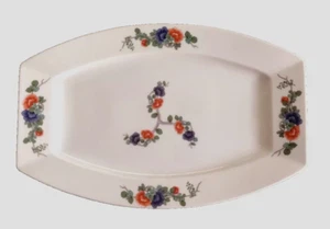 Bandeja para servir de cerámica blanca antigua Rosenthal Baviera con patrón de árbol indio - Imagen 1 de 6