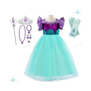 New Unique Style Little Mermaid Princess Dress Inspired by Disney's Ariel - Picture 1 of 11