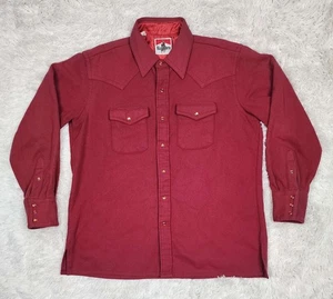 Vintage 80s Marlboro button up long sleeve shirt XL size - Picture 1 of 6