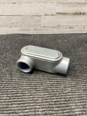 NEW Thomas Betts LR47 T&B Bluekote Blue Kote 1-1/4" Rigid Outlet Box Body +Cover - Image 1 of 4