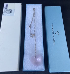 TOUCHTONE CRYSTAL RETIRED LIGHT PINK NECKLACE SWAROVSKI NEW IN BOX RETAIL #42 - Foto 1 di 8