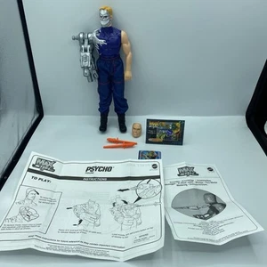 Vintage Mattel 2001 Max Steel Psycho Villain With Secret Attack Blaster Komplett - Bild 1 von 4
