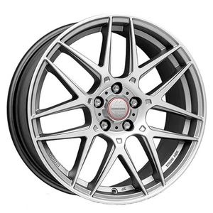 ALLOY WHEEL MOMO COMPETIZIONE 8X18 5X112 MATT TITAN SILVER POLISHED 6BF - Picture 1 of 4