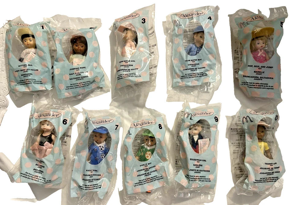 Juego de 10 muñecas McDonalds Madame Alexander Happy Meal en paquete sellado Foto 1 de 4