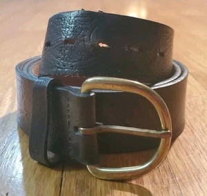 Wrangler brauner Echtleder Westerngürtel Herren Größe 40/100 - Bild 1 von 9