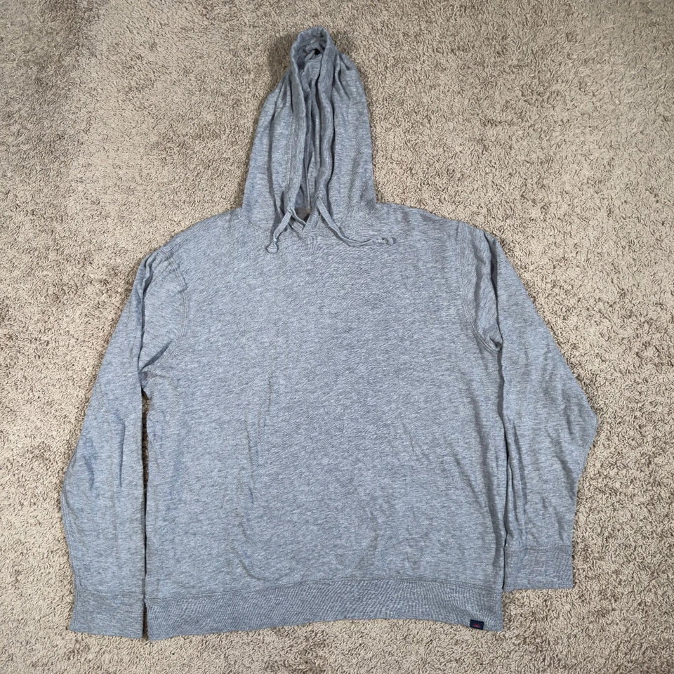 Faherty Para Hombres XL Slub Pullover Sudadera con Capucha Gris Ligero Foto 1 de 4