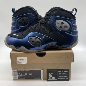 Size 10 - Nike Zoom Rookie Binary Blue Black Suede (472688-400) - Picture 1 of 9