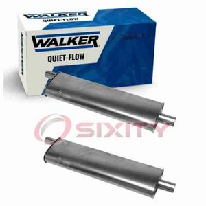 2 pc Walker Quiet-Flow Exhaust Mufflers for 1956-1964 Chevrolet Bel Air 4.3L wd - Picture 1 of 5