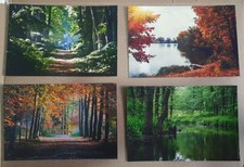 Set STOK LOTTO DI 4 CARTOLINE NUOVE CON PAESAGGI NATURALI! ( Postcards)