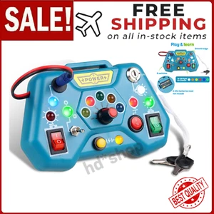 Toddler Montessori Toys Busy Board for Boys Girls 1 2 3 4 One Year Old- Baby - Picture 1 of 24