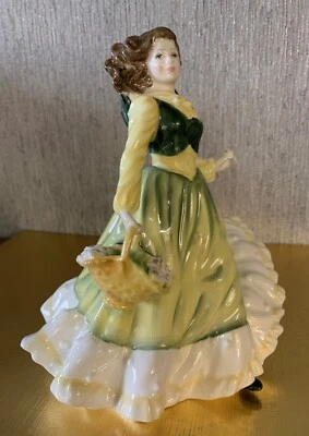 ROYAL DOULTON CHINA LADY FIGURE DOLL APRIL MODEL No HN 3693 PERFECT - Image 1 of 4