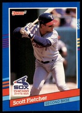 1991 Donruss Baseball Card Scott Fletcher Chicago White Sox #276