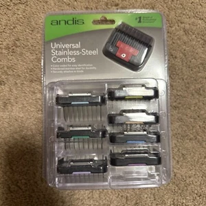 NEU! Andis 8-teiliges Universal Edelstahl Kamm Set für Hunde Profi - Bild 1 von 3