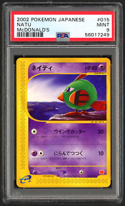 2002 Pokemon Japanese Natu McDonald's #015 PSA 9 MINT