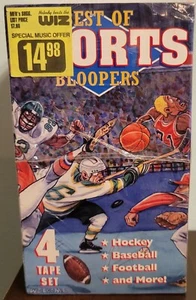 Best Of Sports Bloopers 4 Tape VHS Set SEALED The Wiz 1996 Baseball Football - Picture 1 of 4