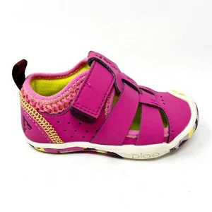 Plae Sam 2.0 Electric Fuchsia Pink Baby Toddler Breathable Shoes 106030 639 - Picture 1 of 5