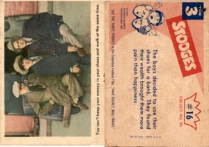 1959 Fleer, The 3 Stooges, #16 You Can't Keep Your Money (B) - Picture 1 of 1