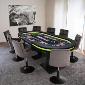 HOME DELUXE Pokertisch Pokerauflage Pokertable Casino Chiptray Getränkehalter - Bild 1 von 4