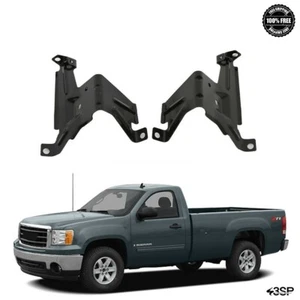 For 07 13 GMC Sierra 1500 Front Bumper Support Retainer Brackets RH LH Side Set - Picture 1 of 5