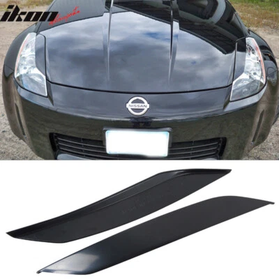Fits 03-09 Nissan 350Z Headlight Eyelid Eyebrow Eye Lid Trim Cover ABS Unpainted - Image 1 of 4