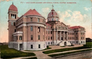 Postal de la Academia Holy Names de la Escuela Normal de Seattle Washington 1912 - Imagen 1 de 2