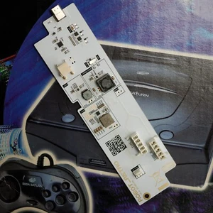 Sega Saturn Replacement Power Supply USBC Type C Mod With 3D Printed Spacer - Picture 1 of 7