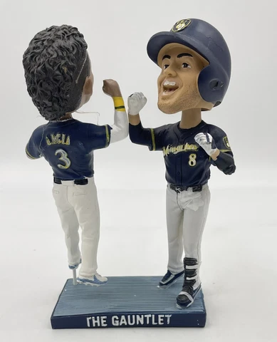 Ryan Braun + Orlando Arcia - Milwaukee Brewers-Double Bobble Bobblehead 2018 SGA Cover