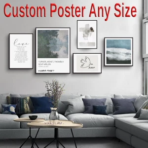 Custom Photo Poster Any Size 12x12" 12x16" 16x16" 16x24" 24x24" 24x32" 24x36" - Picture 1 of 7