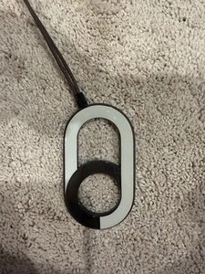 Hermes Variation lacquer pendant necklace black/white - Picture 1 of 5