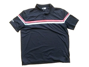Camisa Calloway Opti Dri-Polo Para Hombre - Manga Corta - Negra con Rayas - XL - Imagen 1 de 4