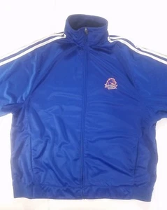 Adidas Boise State Broncos Sweatshirt Size 2XL Full Zip Up Blue Orange White - Picture 1 of 12