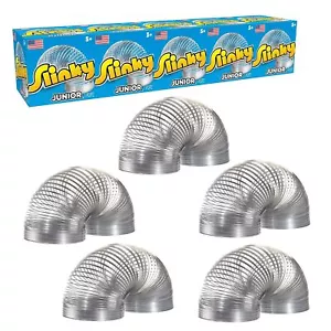 Original Slinky Multi Color Pack of 5 Classic Spring Toys for Kids Ages 5+ - Picture 1 of 5