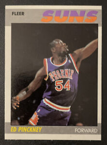 1987-88 FLEER NBA Basketball #88 Ed Pinckney Phoenix Suns NM