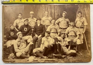Antike 1892 Dartmouth College Baseball Team 13,625" x 9" Foto Kabinett Karte - Bild 1 von 7